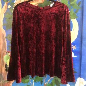 crushed velvet shirt